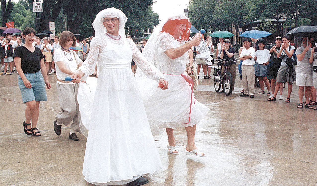 Gay pride brides, 1999